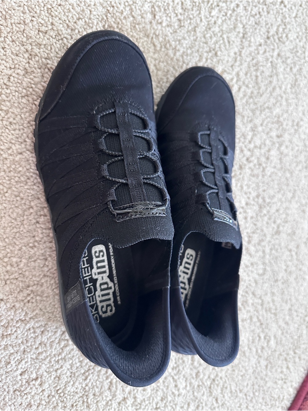Skechers Black Women's Slip-On Casual Loafers
